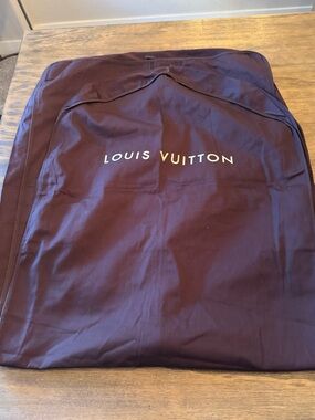 Louis Vuitton Garment Bag in Deep Brown with Logo